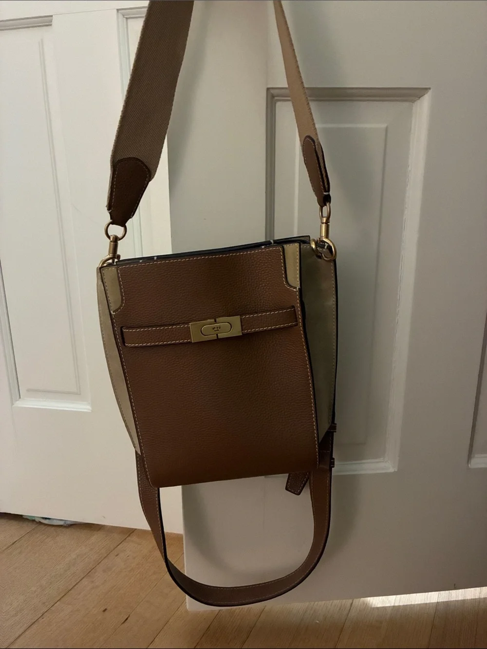 Tory Burch Brown Leather Crossbody Bag